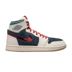 Wmns Air Jordan 1 High Zoom Comfort 2 SE 'You're Welcome' Ivoire pâle/Flotte d'armes/Or universitaire/Dragon rouge HJ9051 110