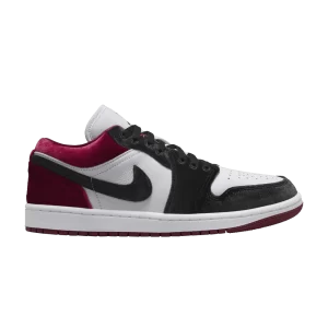 Femme Air Jordan 1 Low SE 'Velvet Black Toe' Noir/Noir/Blanc/Rouge FZ3242 001