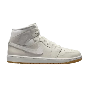 Femme Air Jordan 1 Mid 'Phantom Gum' Fantôme/Bubble Gum Marron clair/Blanc BQ6472 021