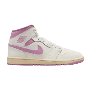 Wmns Air Jordan 1 Mid 'Strawberries & Cream' Baskets Voile/Rose/Lait de coco BQ6472 162