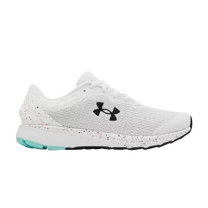 Under Armour Wmns Charged Escape 3 'Big Logo – Paint Splatter 'Baskets Blanc/Noir 3025151 100