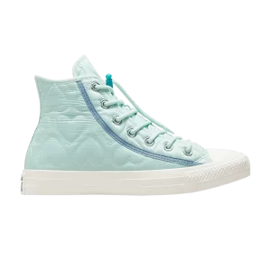 Converse Wmns Chuck Taylor All Star High 'Quilted 'Baskets Chance Of Rain Bleu/Bleu Cocoon A08722C