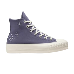 Converse Wmns Chuck Taylor All Star Lift Platform High 'Pearls & Studs – Lavender Ash' Baskets Lavender Ash/Aigrette/Noir A12513C