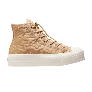 Converse Wmns Chuck Taylor All Star Lift Platform High 'Quilted' Baskets Epic Dune/Nomad Kaki/Aigrette A08721C
