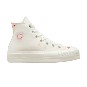 Converse Wmns Chuck Taylor All Star Lift Platform High 'Y2K Heart' Baskets Egret/Fever Dream/Egret A09114C