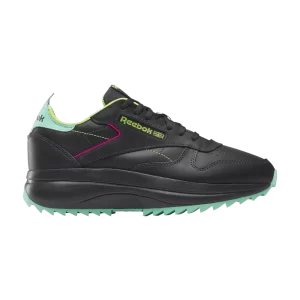 Reebok Wmns Classic Leather SP Extra 'Noir Laser Lime' Baskets Pure Gris 7/Pure Gris 7/Laser Lime 100070139