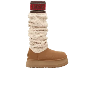 UGG Wmns Classic Sweater Letter Tall 'Chestnut' Baskets Châtaigne 1144044 CHE