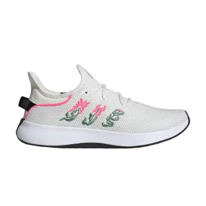 adidas Wmns Cloudfoam Pure SPW 'Embroidered Floral' Noyau blanc/Vert/Rose Lucide IF3908