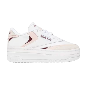Reebok Wmns Club C Extra 'Blanc Peut-être Rose' Baskets Blanc Nuage/Peut-être Rose F23-R/Classique Bourgogne F23 100033108