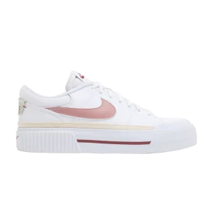 Nike Wmns Court Legacy Lift 'White Guava Ice' Blanc/Guava Ice/Cèdre/Rouge Stardust FQ8782 100