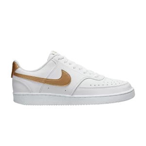 Nike Wmns Court Vision Low Next Nature 'White Metallic Gold' Blanc/Blanc/Or métallique DH3158 105