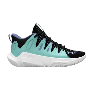 Under Armour Wmns Flow Breakthru 4 'Début de saison' Baskets Neo Turquoise/Noir/Violet glacé 3026833 300