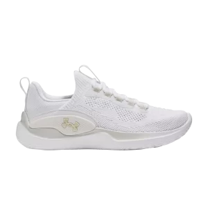 Under Armour Wmns Flow Dynamic 'White Metallic Gold' Baskets Blanc/Halo Gris/Or Métallique 3026107 106