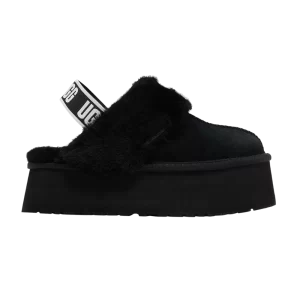 UGG Wmns Funkette Slipper 'Black' Baskets Noir/Noir/Blanc 1113474 BLK