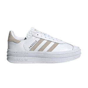adidas Wmns Gazelle Bold 'White Wonder Beige' Baskets Blanc Nuage/Beige Miracle/Or Métallique IE7851