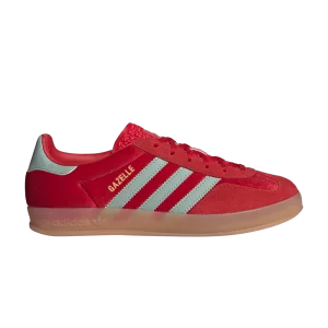 adidas Wmns Gazelle Indoor 'Better Scarlet Green Velvet' Baskets Écarlate/Vert/Bubble Gum is Better IG6786