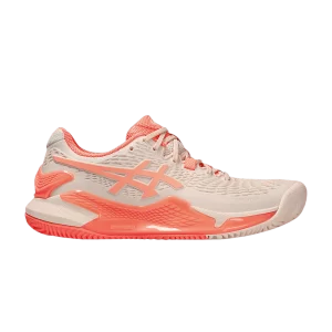 ASICS Wmns Gel Resolution 9 Clay 'Pearl Pink Sun Coral' Rose perle/Corail ensoleillé 1042A224 700