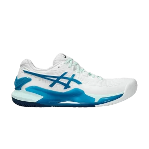 ASICS Wmns Gel Résolution 9 'Blanc Teal Bleu' Blanc/Bleu Sarcelle 1042A208 102