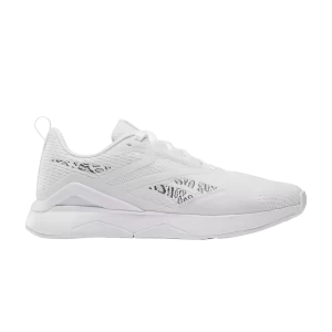 Baskets Reebok Wmns Nanoflex TR 2.0 'White Leopard' Blanc/Gris froid/Argent métallique 100033774