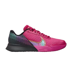 Baskets Wmns NikeCourt Air Zoom Vapor Pro 2 Premium HC 'Fireberry 'Fireberry/Noir/Or Rose Métallique/Multicolore FB7054 600