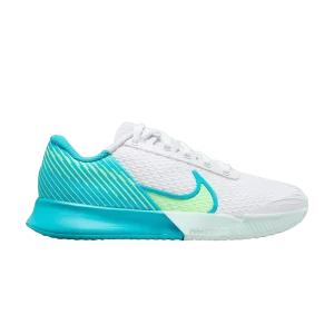 Baskets Wmns NikeCourt Air Zoom Vapor Pro 2 'White Teal Lime' Blanc/Lime Burst/Thiel Nebula DR6192 103