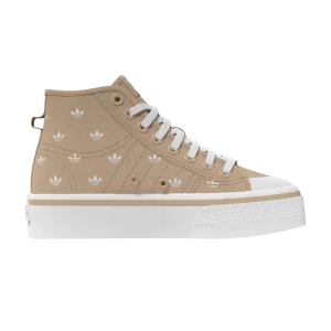 adidas Wmns Nizza Platform Mid 'Beige Trefoil Monogram' Baskets Magic Beige/Miracle Blanc/Collegiate Purple IG5059