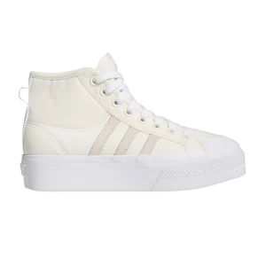 adidas Wmns Nizza Platform Mid 'Wonder White' Blanc Miracle/Blanc Miracle/Blanc Nuage IG5065