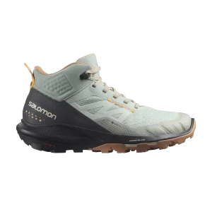 Salomon Wmns Outpulse Mid GORE-TEX 'Wrought Iron Ebony' Baskets Fer Forgé/Ébène/Orange Brûlant L41593800