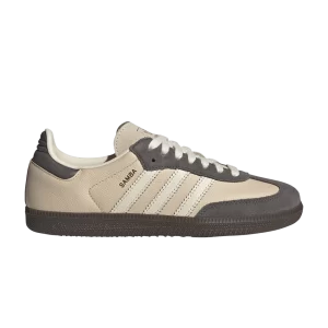 adidas Wmns Samba OG 'Crystal Sand Charcoal' Baskets Sable Cristal/Blanc Crème/Charbon JI4210