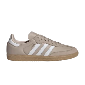 adidas Wmns Samba OG 'Wonder Taupe' Baskets Wonderful Taupe/Blanc Chaussures/Or Métallique IE6523