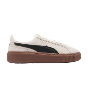 Baskets Puma Wmns Suede Platform Double FS 'Ivory Black Gum 'Matte Ivory/Black/Almond 395225 03