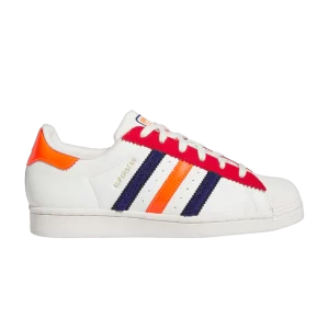 adidas Wmns Superstar 'Scarlet Solar Red Chenille' Baskets Couleur blanche/Meilleur écarlate/Rouge ensoleillé HQ4403