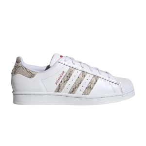 adidas Wmns Superstar 'White Snakeskin' Baskets Blanc Nuage/Blanc Miracle/Meilleur Écarlate HQ1918