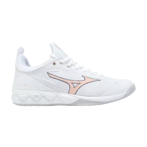 Baskets Mizuno Wmns Wave Luminous 2 'White Peach Parfait' Blanc/Sea Peony/Peach Parfait V1GC212000