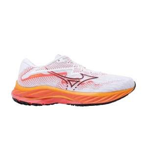 Mizuno Wmns Wave Rider 27 'White Dubarry' Baskets Blanc/Noir/Dubarry J1GD230371