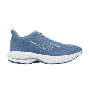 Mizuno Wmns Wave Rider 28 'Glacier Lake' Baskets Blanc/Bleu Parisien J1GD240325