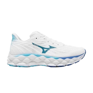 Mizuno Wmns Wave Sky 8 Super Wide 'White Mugen Blue' Blanc/Bleu mercure J1GD241221