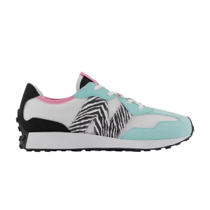 New Balance 327 Big Kid 'Zebra' Baskets Noir/Surf GS327SF
