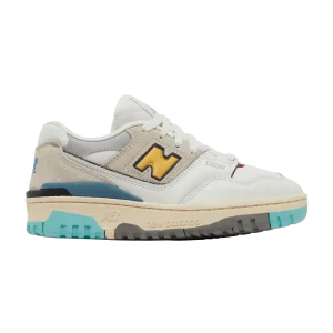 New Balance 550 Big Kid Baskets 'White Surf' Blanc/Surf GSB550SC