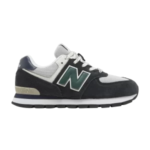 New Balance 574 Big Kid 'Black Nightwatch Green' Baskets Noir/Marine/Montre de nuit vert GC574DB2