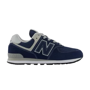 New Balance 574 Big Kid Wide 'Core Pack - Marine 'Marine/Blanc GC574EVN W