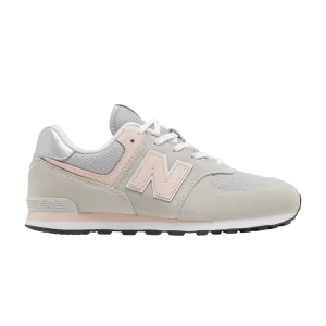 New Balance 574 Big Kid Wide 'Core Pack – Rain Cloud Pink Haze 'Rain Cloud/Pink Haze GC574EVK W