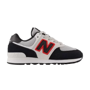 New Balance 574 Little Kid Baskets 'Black Nimbus Cloud Red' Noir/Cloud Nimbus/True Rouge PC574SV1