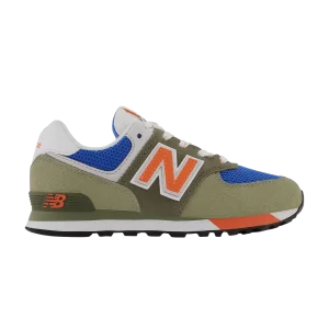 New Balance 574 Little Kid Baskets 'True Camo Vibrant Orange' True Camo/Orange vif PC574LA1