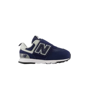 New Balance 574 New-B Hook & Loop Enfant Large 'Navy White' Marine/Blanc NW574NV W