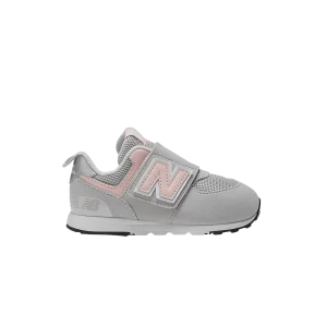 New Balance 574 New-B Hook & Loop Toddler X-Wide 'Rain Cloud Pink Haze' Nuage de pluie/Pink Haze NW574PK XW