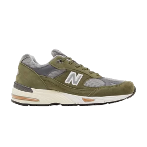 New Balance 991 Made in England Baskets 'Green Grey' Vert/Gris/Tan M991GGT