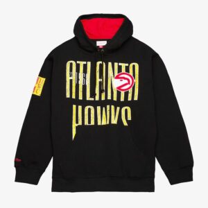 Mitchell & Ness Noir Atlanta Hawks Team OG Sweat à capuche en polaire Noir 1502903