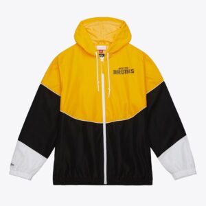 Mitchell & Ness Black Boston Bruins Home Team Veste coupe-vent légère à fermeture éclair complète Noir 1378374