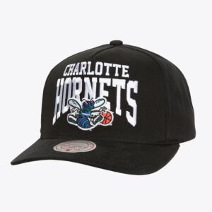 Mitchell & Ness Casquette Snapback Charlotte Hornets Hardwood Classics Big Time Pro Noir 1589651